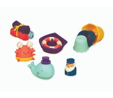 B-Toys Sada hračiek do kúpeľa Wee B. Splashy / od narodenia