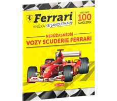 Presco Group Ella&amp;Max Ferrari vozidlá Scuderie – Kniha samolepiek / Jazyková verzia: CZ / od 4 rokov