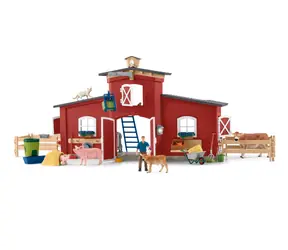 Schleich Farm WORLD 42606 Veľká stodola so zvieratami a príslušenstvom