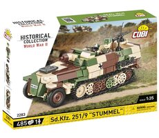 Cobi 2283 Nemecký kolopásový obrnený transportér Sd.Kfz. 251/9 / 1:35 / 485 kociek / 1 figúrka / od 8 rokov