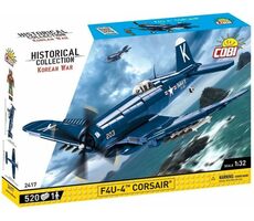 Cobi 2417 Americké bojové lietadlo F4U-4 Corsair / 1:32 / 520 kociek / 1 figúrka / od 8 rokov