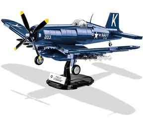 Cobi 2417 Americké bojové lietadlo F4U-4 Corsair / 1:32 / 520 kociek / 1 figúrka / od 8 rokov