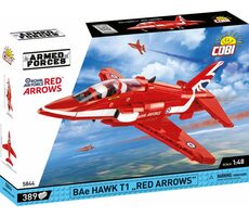 Cobi 5844 Britské pokročilé cvičné lietadlo BAE Hawk T1 RED ARROWS / 1:48 / 389 kociek / od 8 rokov