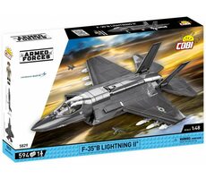 Cobi 5829 Americké bojové lietadlo Lockheed Martin F-35B Lightning II USAF / 1:48 / 594 kociek / 1 figúrka / od 8 rokov