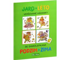 Presco Group Ella&amp;Max JAR, LETO, JESEŇ, ZIMA – Kniha samolepiek a hádaniek / Jazyková verzia: CZ / od 3 rokov
