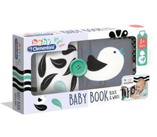Clementoni Clemmy baby - detská knižka čierno-biela / od 0 mesiacov