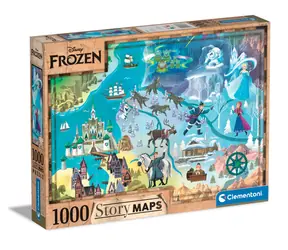 Clementoni PUZZLE Disney Mapa - Frozen / 1000 dielov / od 14 rokov 