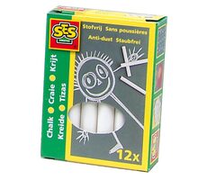 SES Biele kriedy 12ks / od 3 rokov 