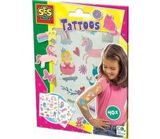 SES Detské tetovanie pre dievčatá 40 ks / od 3 rokov 