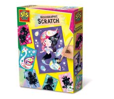 SES Holografické vyškrabávacie obrázky - víly / od 3 rokov 