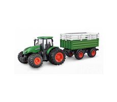AMEWI 22636 zelená / RC traktor s návesom / 1:24 / vek: 6+ / 2.4GHz / RTR / diaľkové ovládanie / 500mAh Li- ION