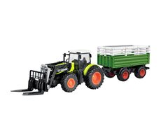 AMEWI 22641 zelená / RC traktor s príslušenstvom / 1:24 / vek: 6+ / 2.4GHz / RTR / diaľkové ovládanie / 500mAh Li- ION
