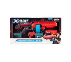 Zuru X-Shot Excel Combo Pack Turbo Fire &amp; Fury 4 &amp; Micro / Detská pištoľ set / od 8 rokov 