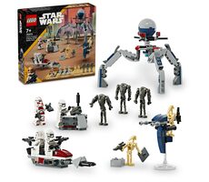 LEGO® Star Wars ™ 75372 Bojový balíček klonového vojaka a bojového droida / Počet dielikov: 215 / od 7 rokov