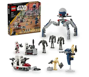 LEGO® Star Wars ™ 75372 Bojový balíček klonového vojaka a bojového droida / Počet dielikov: 215 / od 7 rokov