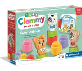 Clementoni Soft Clemmy Roztomilé zvieratká / od 6 mesiacov