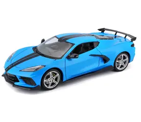 Maisto 2020 Chevrolet Corvette Stingray Coupe (High Wing) modrá / mierka 1:18 / od 3 rokov