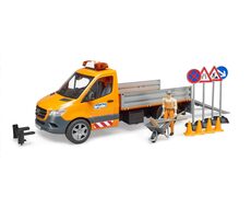 Bruder 02677 MB Sprinter komunálne auto s príslušenstvom / 1:16 / od 3 rokov