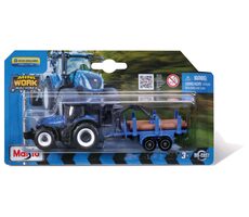 Maisto Mini pracovné stroje - Traktor s prívesom - viac druhov / od 3 rokov