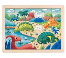 Hape Puzzle - Dinosaury / 24 dĺžkov / od 3 rokov