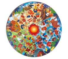 Hape Puzzle - Doba kamenná / 100 dielikov / od 4 rokov