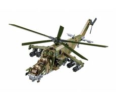 Sluban Model Bricks M38-B1137 Bojový vrtuľník MI-24S / Lego - kompatibilný / Počet figúrok|dielikov: 3|893 / od 12 rokov