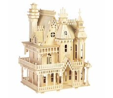Woodcraft Drevené 3D puzzle Vila / od 8 rokov / Obtiažnosť: stredná