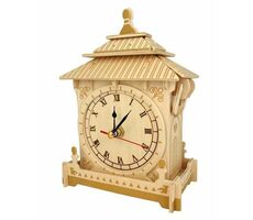 Woodcraft Drevené 3D puzzle hodiny / od 8 rokov / Obtiažnosť: stredná