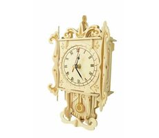 Woodcraft Drevené 3D puzzle hodiny kyvadlové / od 8 rokov / Obtiažnosť: stredná