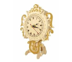 Woodcraft Drevené 3D puzzle hodiny na stojane / od 8 rokov / Obtiažnosť: stredná