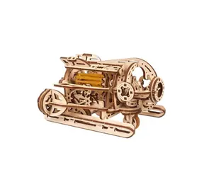 Ugears 3D drevené mechanické puzzle Steampunková ponorka