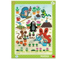 Dino Doskové puzzle Krtko záhradník / 40 dielikov / od 3 rokov