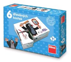 Dino Drevené obrázkové kocky Krtko 6 ks / od 3 rokov