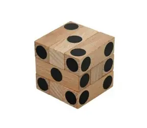 Česká drevená hračka Drevený hlavolam kocka Cube / od 3 rokov