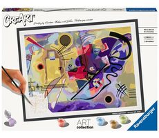 Ravensburger CreArt Wassily Kandinsky: Žltá, červená, modrá / od 14 rokov