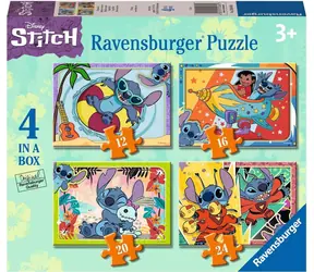 Ravensburger Disney: Stitch 4 v 1 - 12+16+20+24 dielikov / od 3 rokov