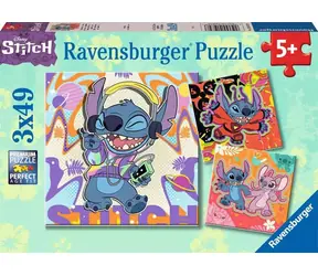 Ravensburger Disney: Stitch - 3x49 dielikov / od 5 rokov