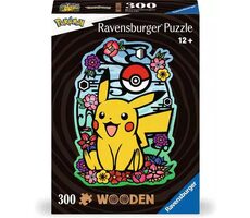 Ravensburger Drevené puzzle Pikachu / 300 dielikov / od 12 rokov
