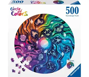 Ravensburger Kruhové puzzle: Astrológia / 500 dielikov / od 12 rokov