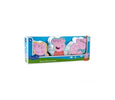 PEPPA PIG - Drevené puzzle / 3 druhy / od 18 mesiacov