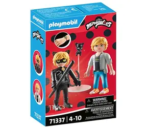 Playmobil® Miraculous 71337 Čarovná Lienka a Čierny kocúr: Adrien &amp; Čierny kocúr / Počet dielikov: 11 / od 4 rokov