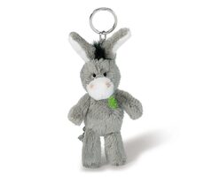 Nici kľúčenka Somár 10cm so zeleným štvorlístkom / od 3 rokov