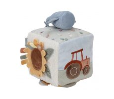 Little Dutch Kocka textilná s aktivitami Farma / od narodenia