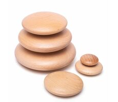 Bigjigs Baby Balančná hra usadzovanie okruhliakov / od 18 mesiacov