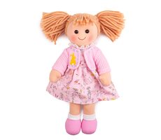 Bigjigs Toys Látková bábika Ella 34 cm / od 0 rokov