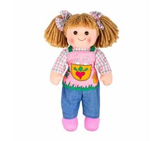 Bigjigs Toys Látková bábika Elsie 34cm / od 0 rokov