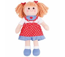 Bigjigs Toys Látková bábika Emily 34 cm / od 0 rokov