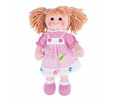 Bigjigs Toys Látková bábika Eva 34 cm / od 0 rokov