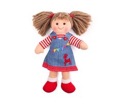 Bigjigs Toys Látková bábika Hattie 28 cm / od 0 rokov