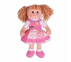 Bigjigs Toys Látková bábika Hayley 34 cm / od 0 rokov